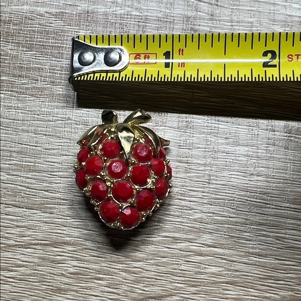Vintage Strawberry Brooch